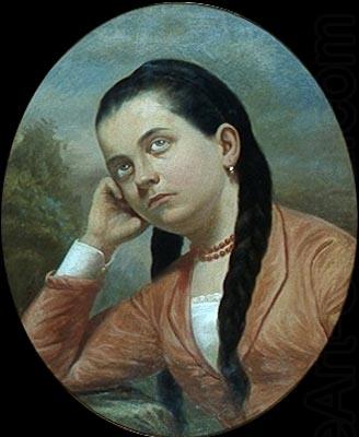 Portrait of a young woman, Almeida Junior